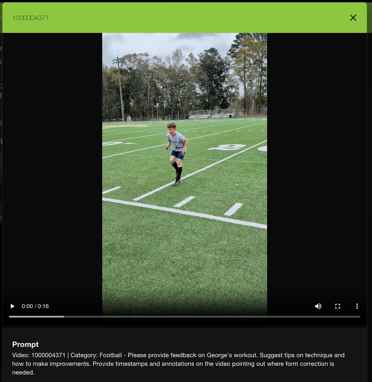 Video analysis of an athletic drill, showing technique breakdown